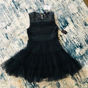 Brand new Forever 21 Girls black tulle dress